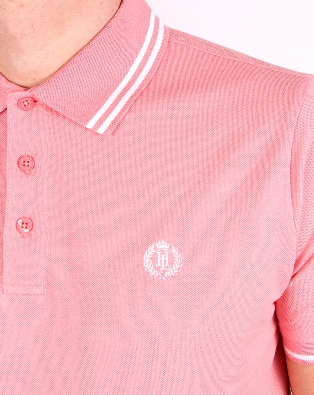 Henri Lloyd Byron Polo Shirt Salmon Pink - Image 2