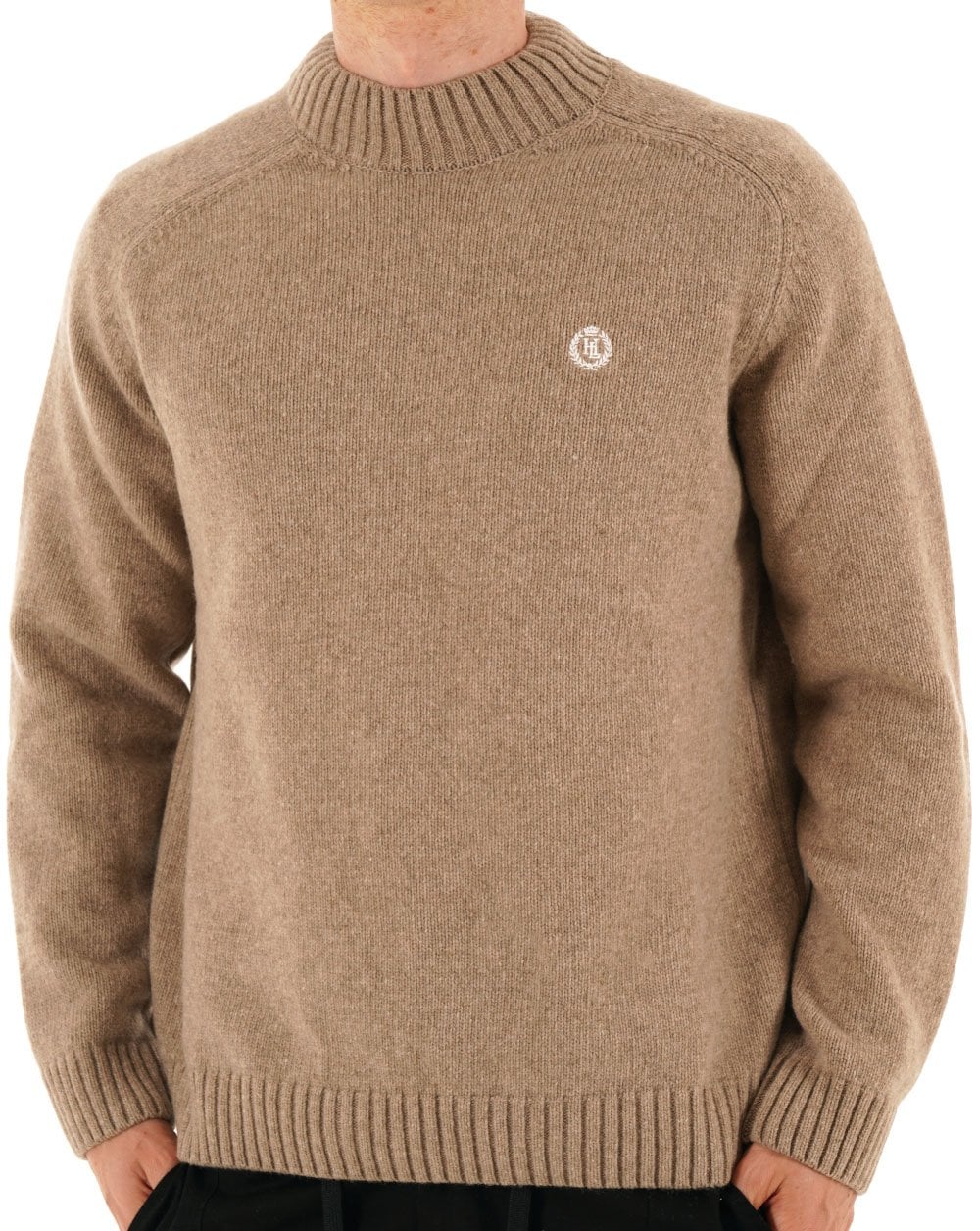 Henri Lloyd Mock Neck Jumper Light Sand