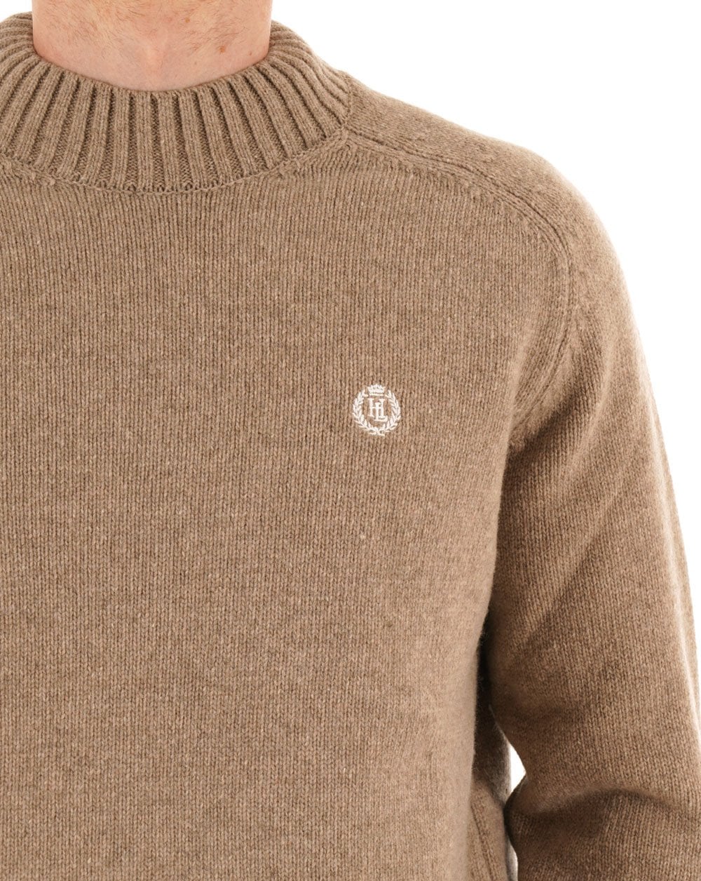 Henri Lloyd Mock Neck Jumper Light Sand - Image 2