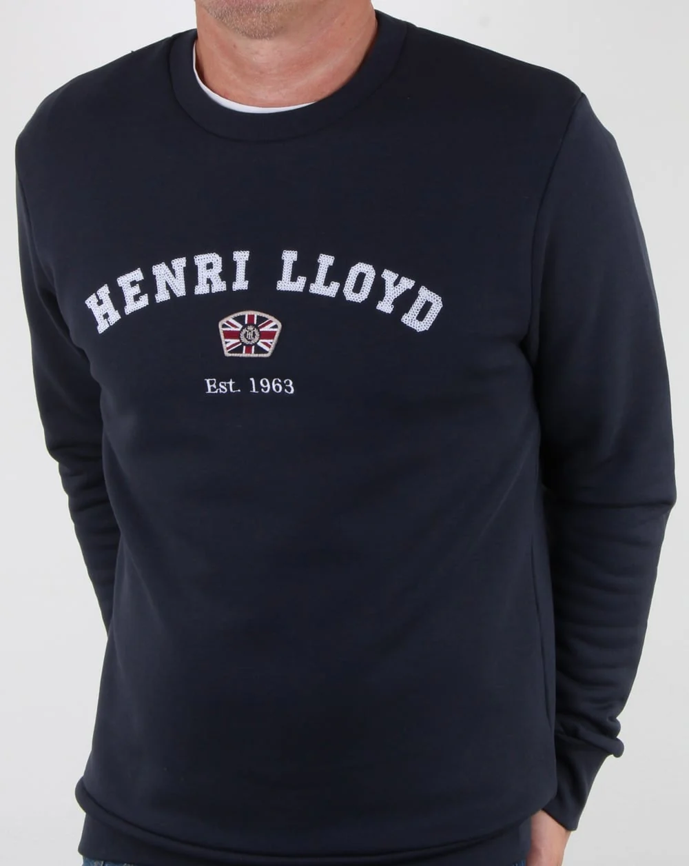 Henri Lloyd Kyme Branded Sweat Navy - Image 3