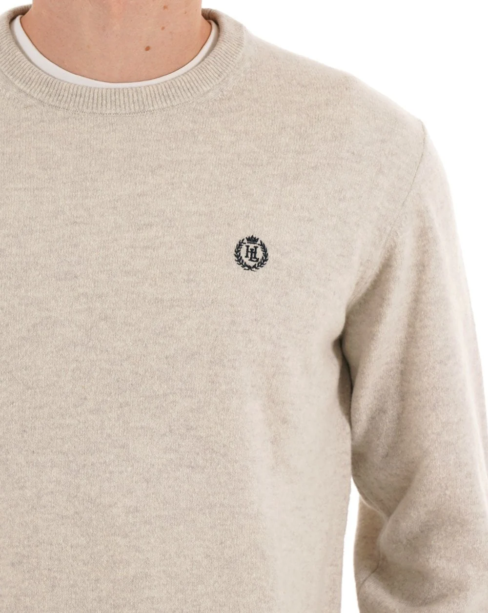 Henri Lloyd Teddington Crew Knit Off White - Image 2