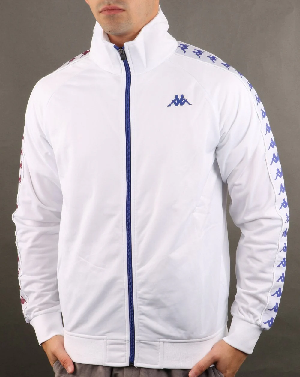 Kappa Anniston Banda Jacket White/Violet/Navy