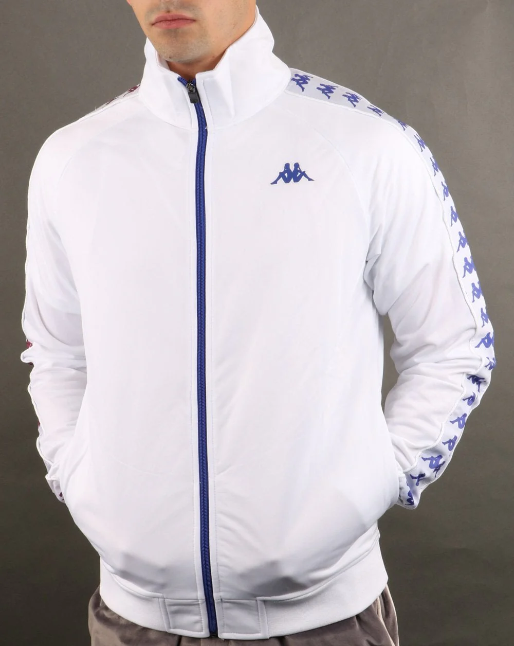 Kappa Anniston Banda Jacket White/Violet/Navy - Image 4