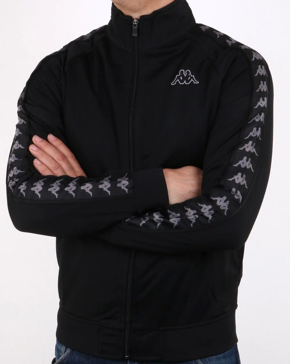 Kappa Banda Anniston Slim Track Top Black - Image 2