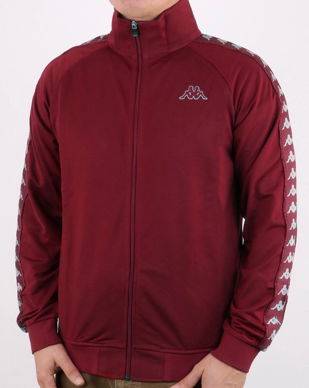 Kappa Banda Anniston Slim Track Top Burgundy