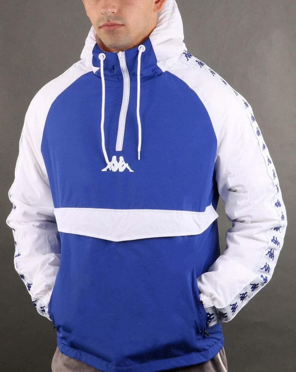 Kappa Banda Britein Jacket Blue/White - Image 3