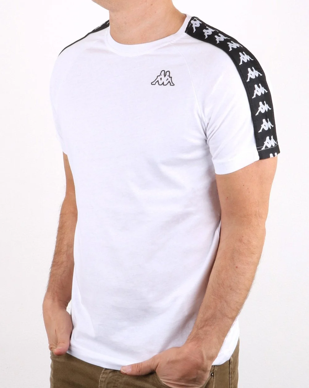 Kappa Banda Coen T-shirt White/Black - Image 2