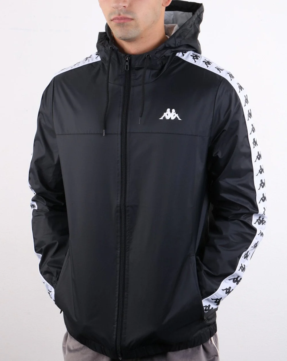 Kappa Banda Dawson Jacket Black/White - Image 2