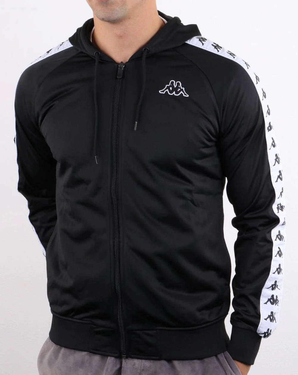 Kappa Banda Zudai Slim Jacket Black/White - Image 2
