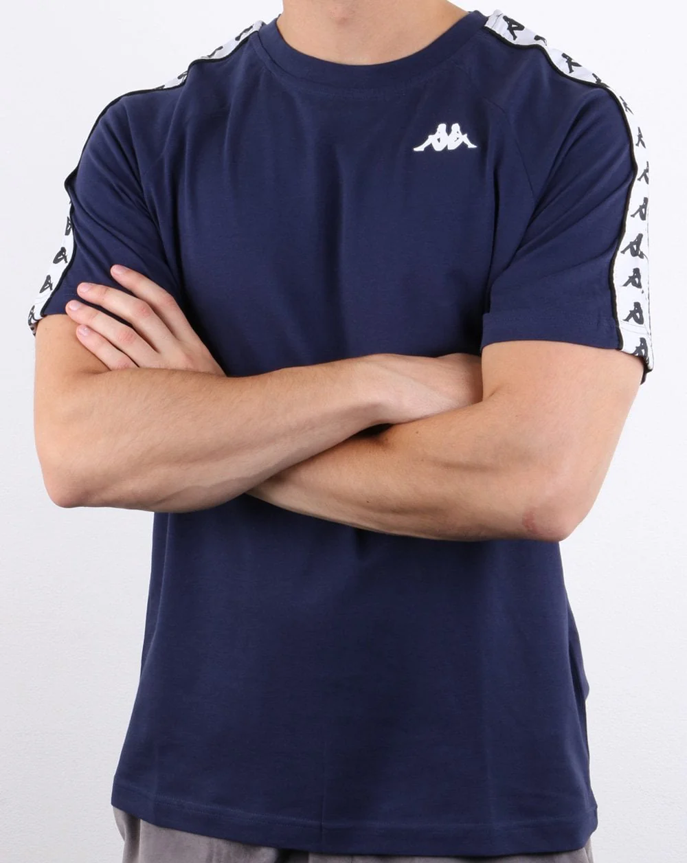 Kappa Coen Banda T-shirt Navy/White - Image 3