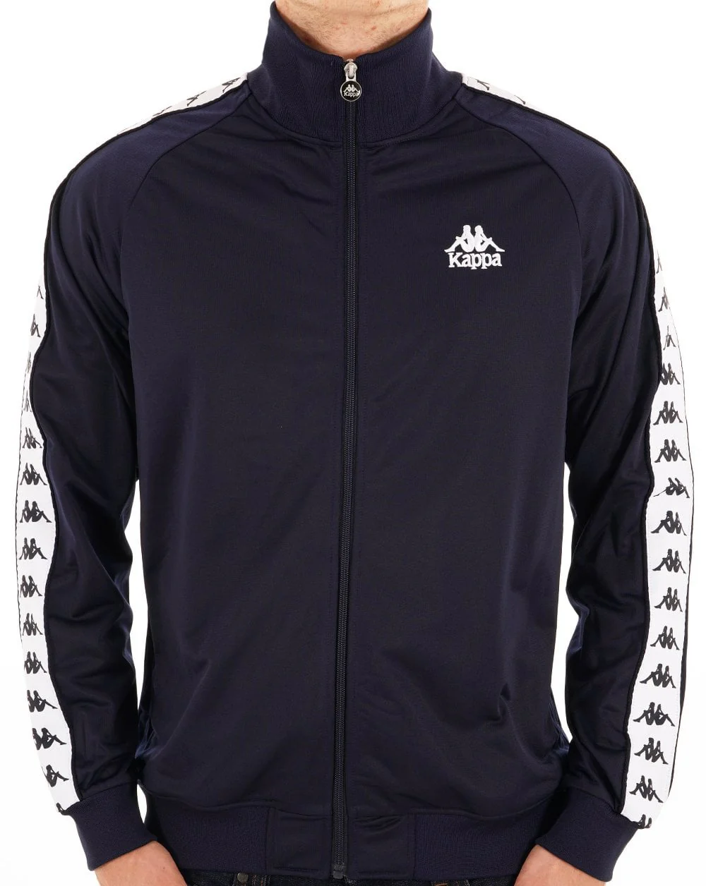 Kappa Lyman Track Top Navy Blue/White - Image 4