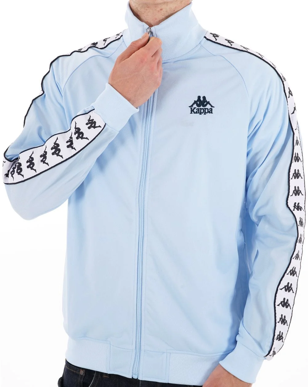Kappa Lyman Track Top Sky Blue/Navy - Image 3