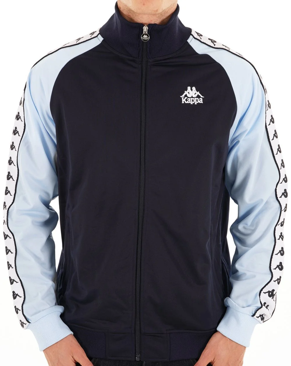 Kappa Uriah Track Top Navy/Sky Blue - Image 4