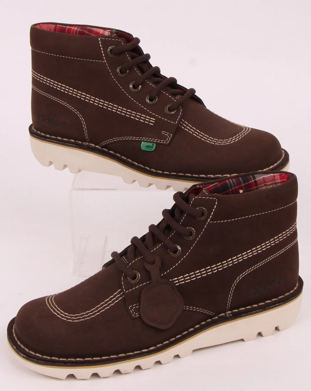 Kickers Kick Hi Nubuck Boot Chocolate Brown - Image 3