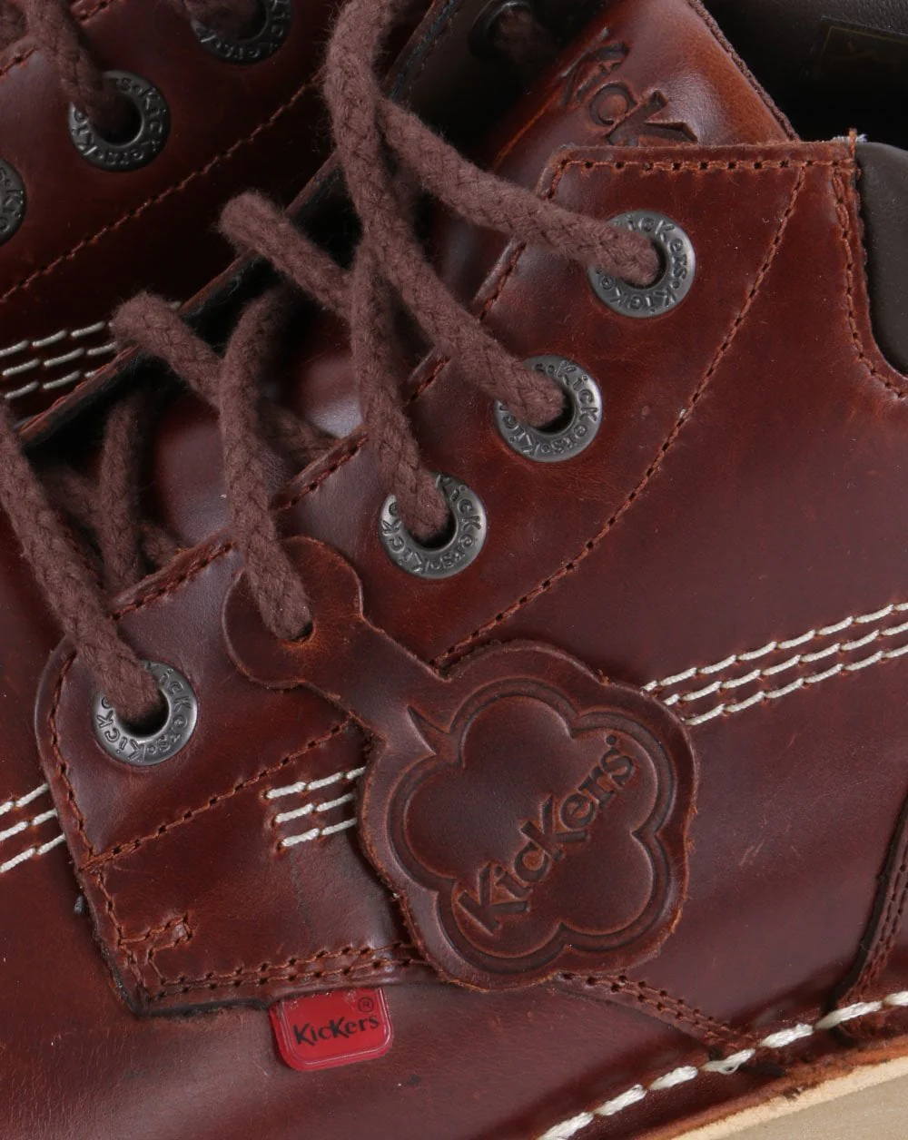 Kickers Kick Hi Roll Leather Boot Dark Brown - Image 2