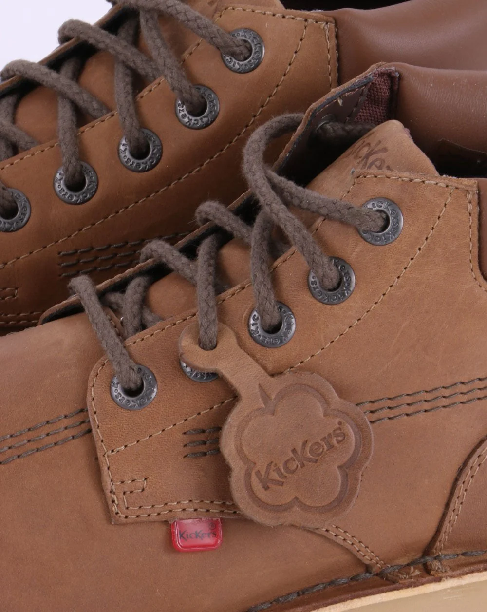 Kickers Kick Hi Roll Leather Boot Tan - Image 2