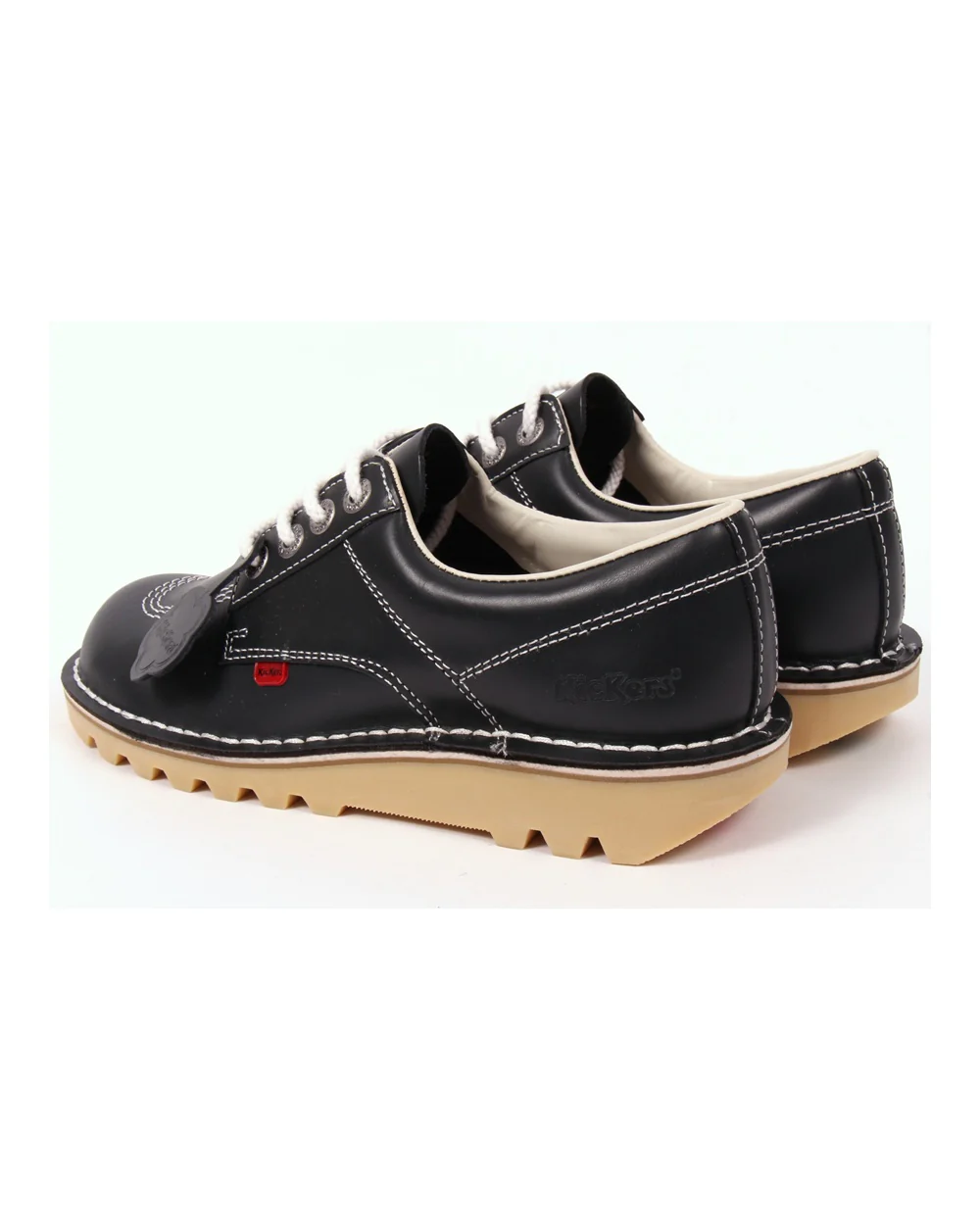 Kickers Kick Lo Shoes Navy Blue - Image 2