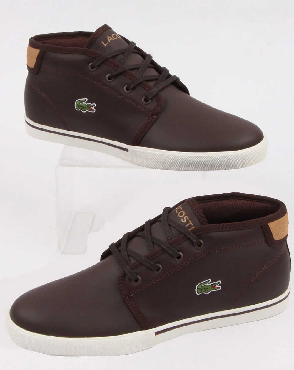 Lacoste Ampthill Trainer Dark Brown/Tan