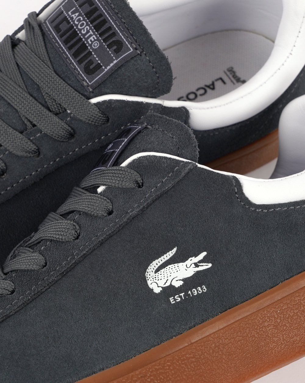 Lacoste Baseshot Trainer Grey/Gum - Image 3