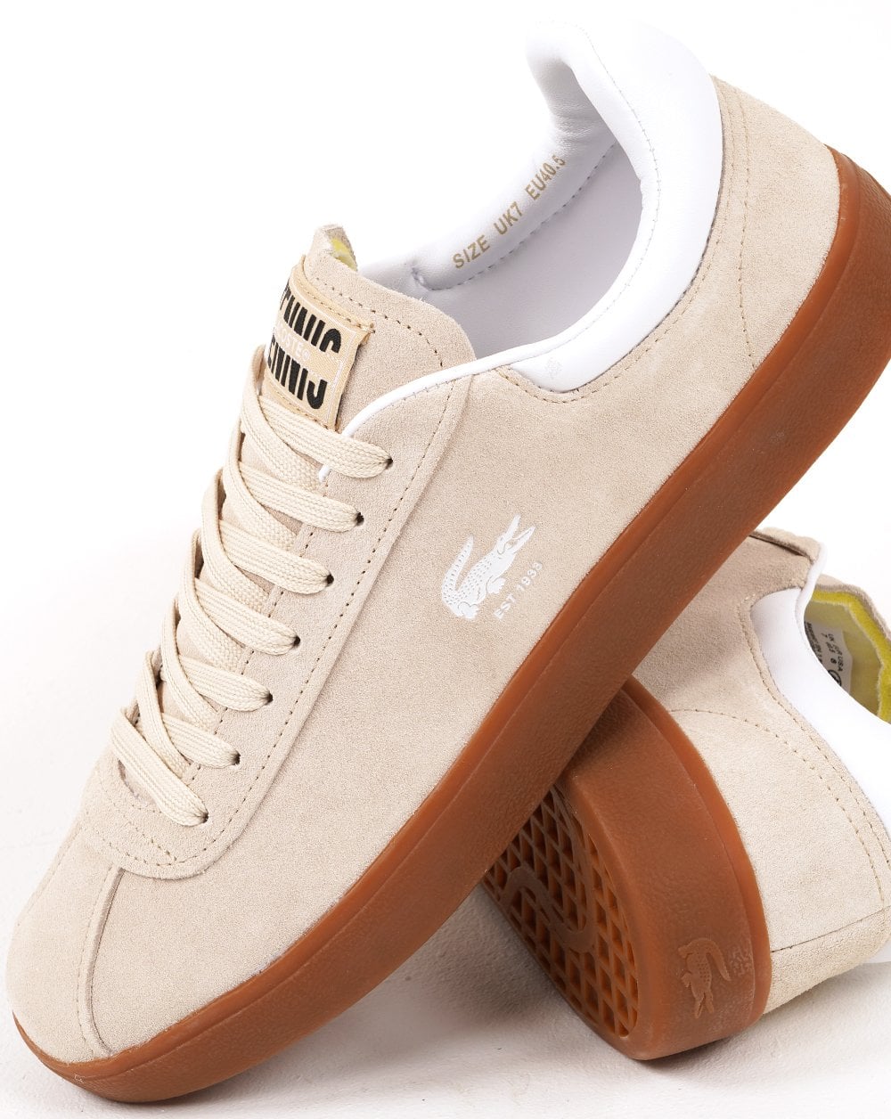 Lacoste Baseshot Trainer Off White/Gum - Image 3