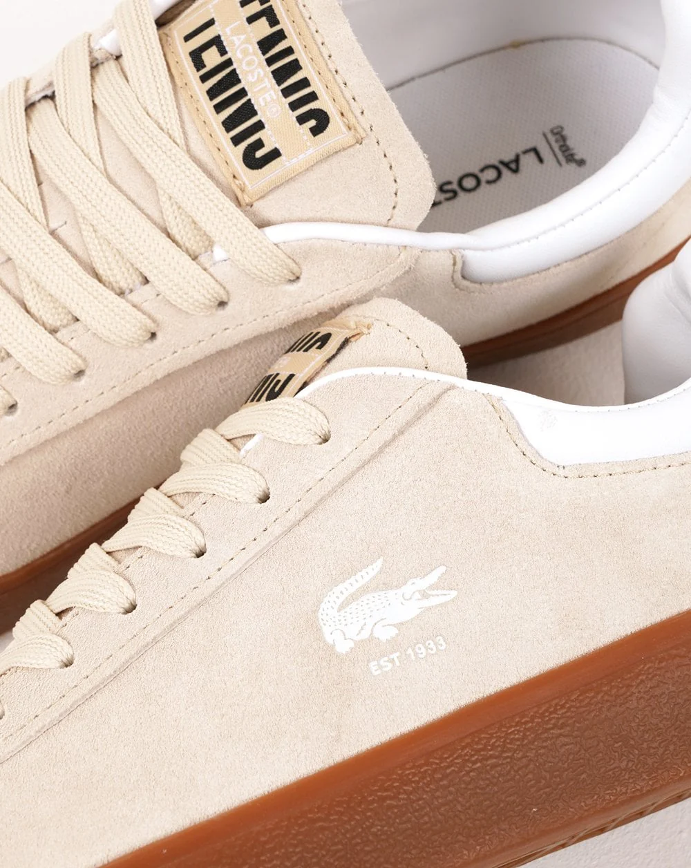 Lacoste Baseshot Trainer Off White/Gum - Image 4