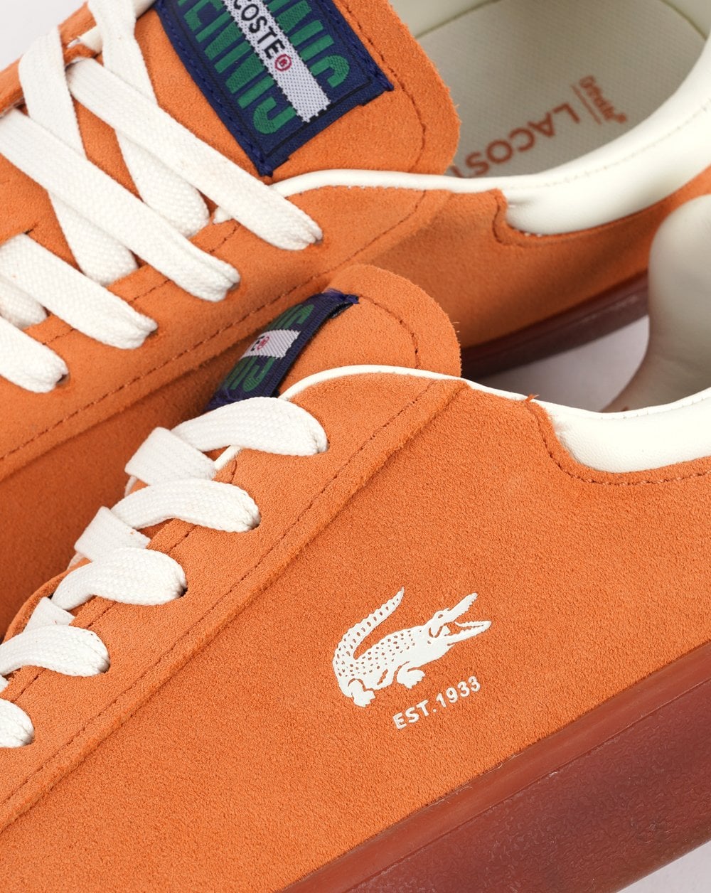 Lacoste Baseshot Trainer Orange/Gum - Image 3