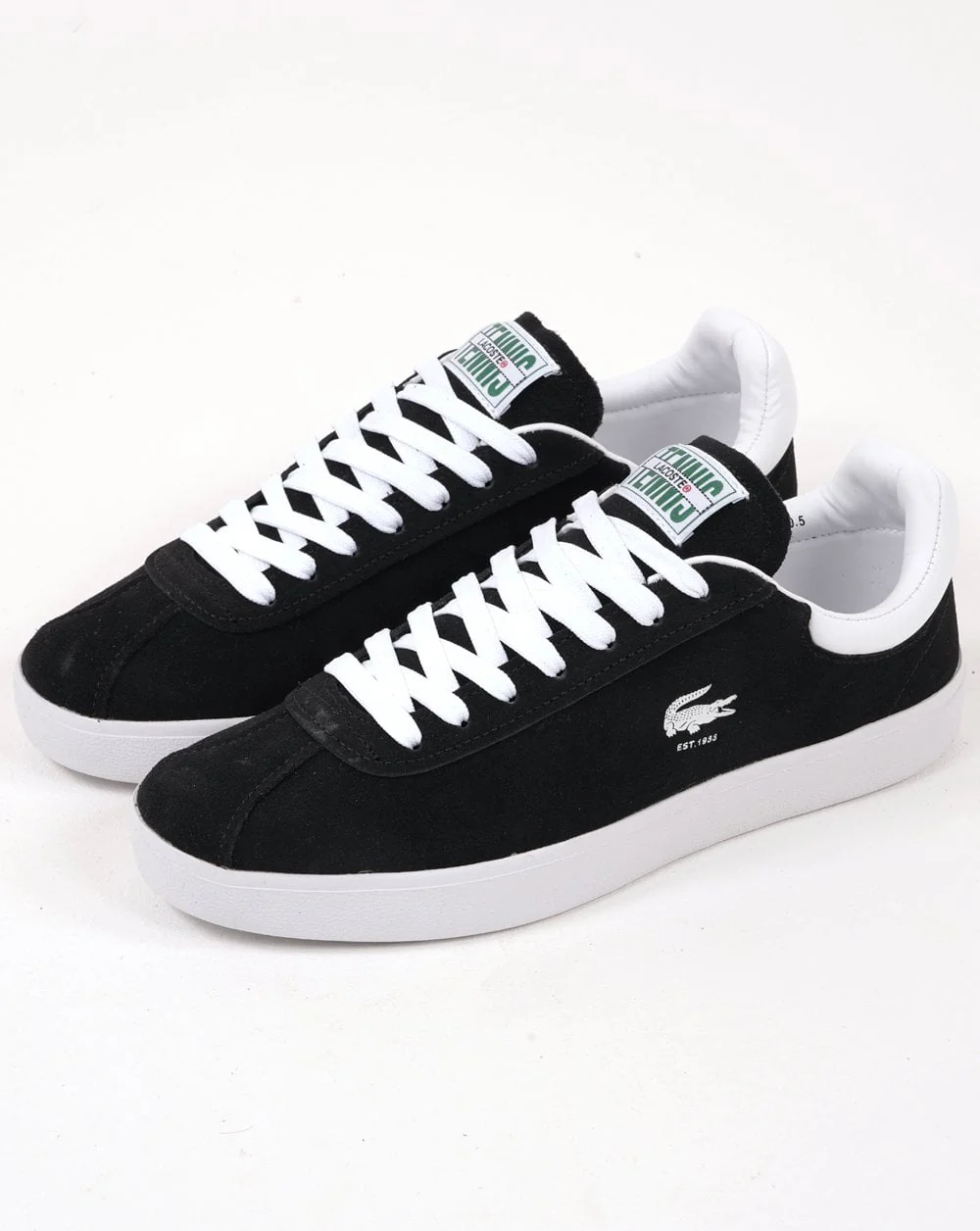 Lacoste Baseshot Trainers Black/White - Image 2