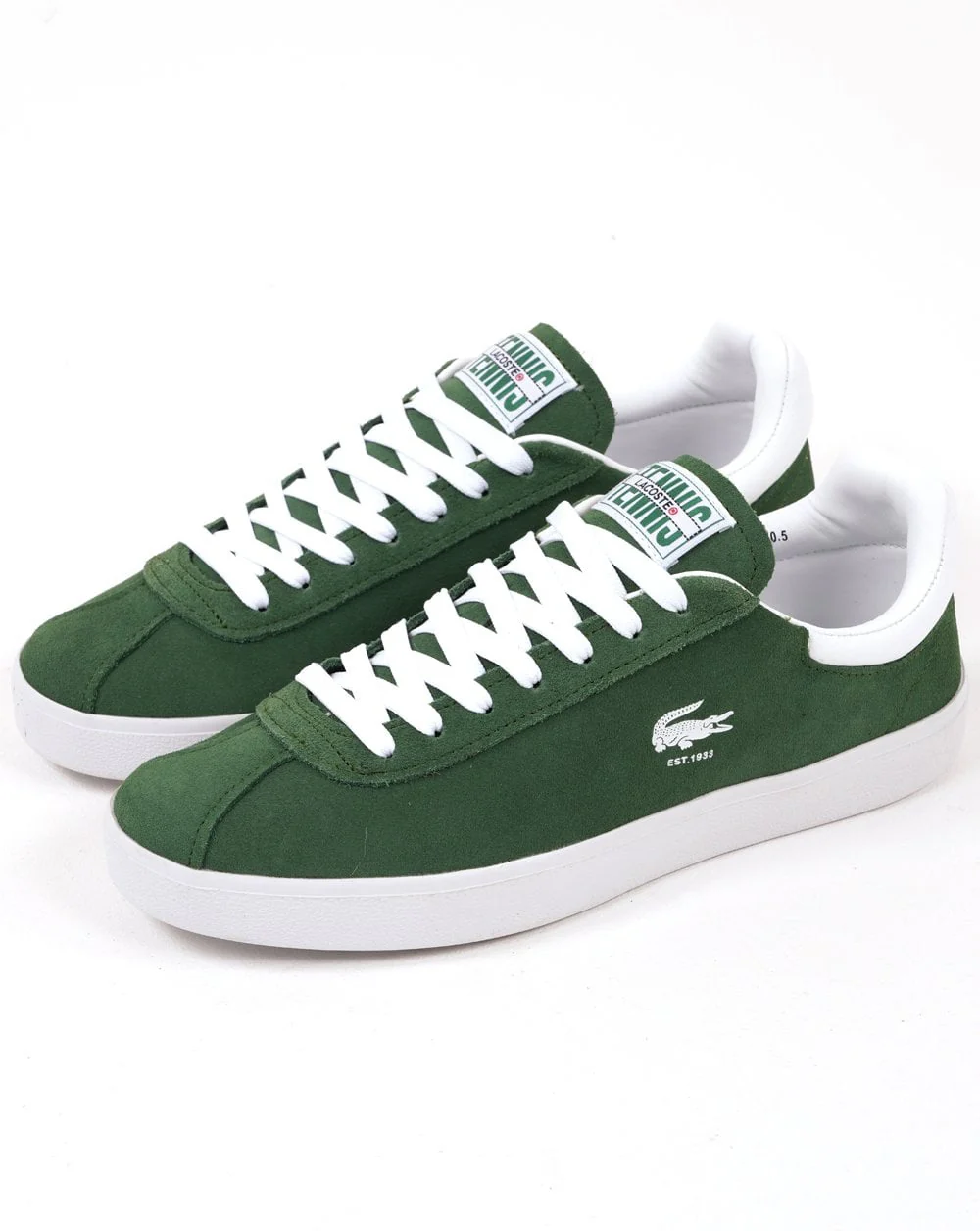 Lacoste Baseshot Trainers Dark Green/White - Image 2