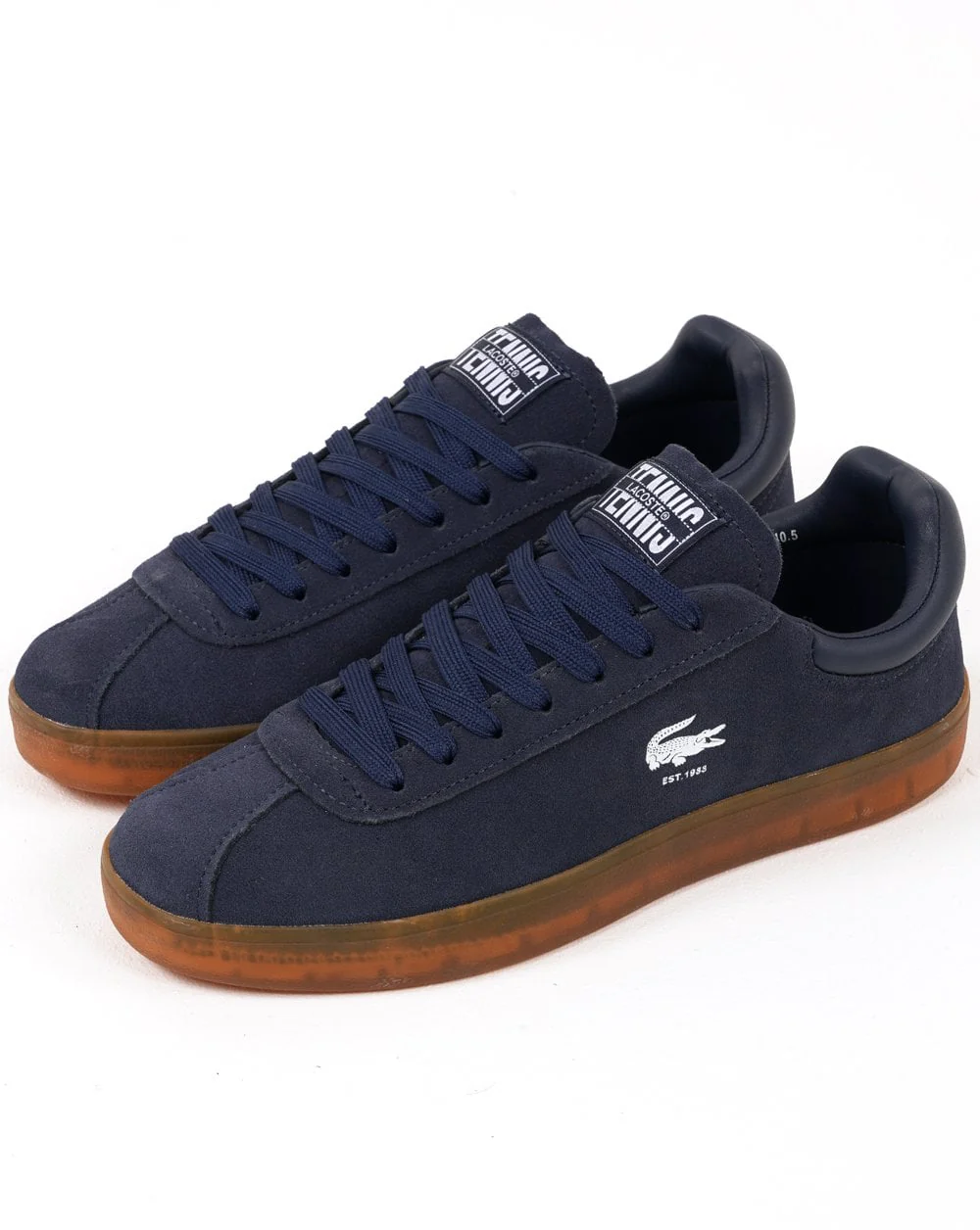 Lacoste Baseshot Trainers Navy/Gum - Image 3