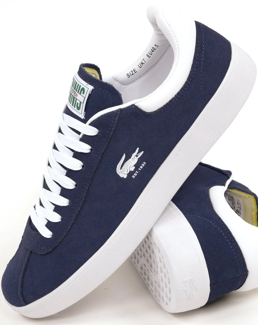 Lacoste Baseshot Trainers Navy/White