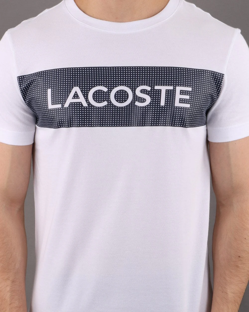 Lacoste Box T-shirt White/Navy - Image 3