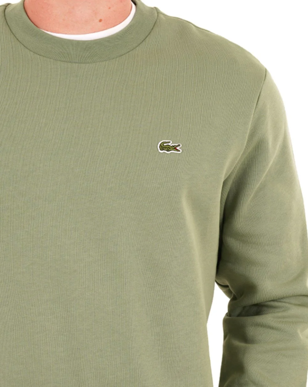 Lacoste Brushed Cotton Sweatshirt Thyme - Image 2
