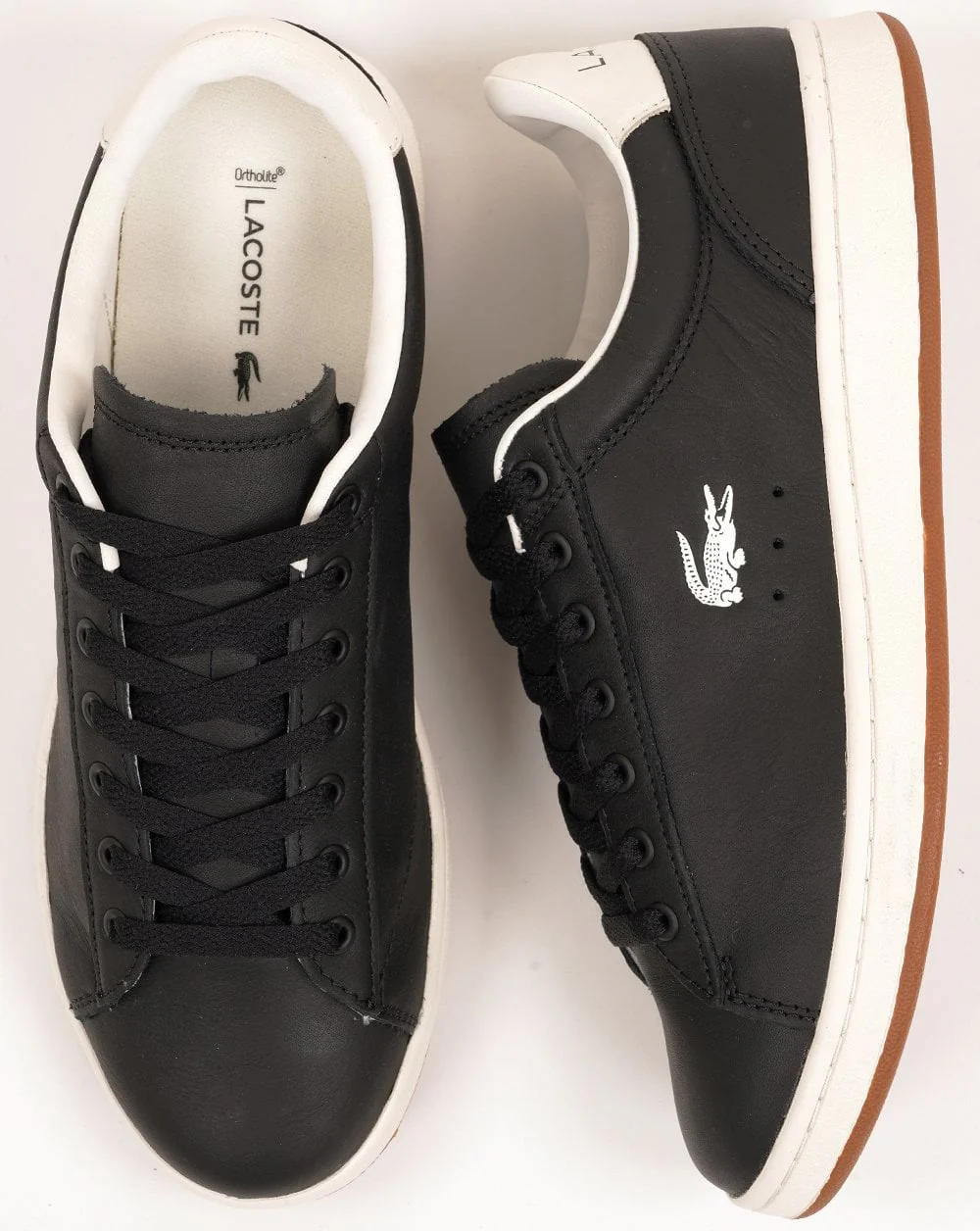 Lacoste Carnaby Set Trainers Black/Gum - Image 4