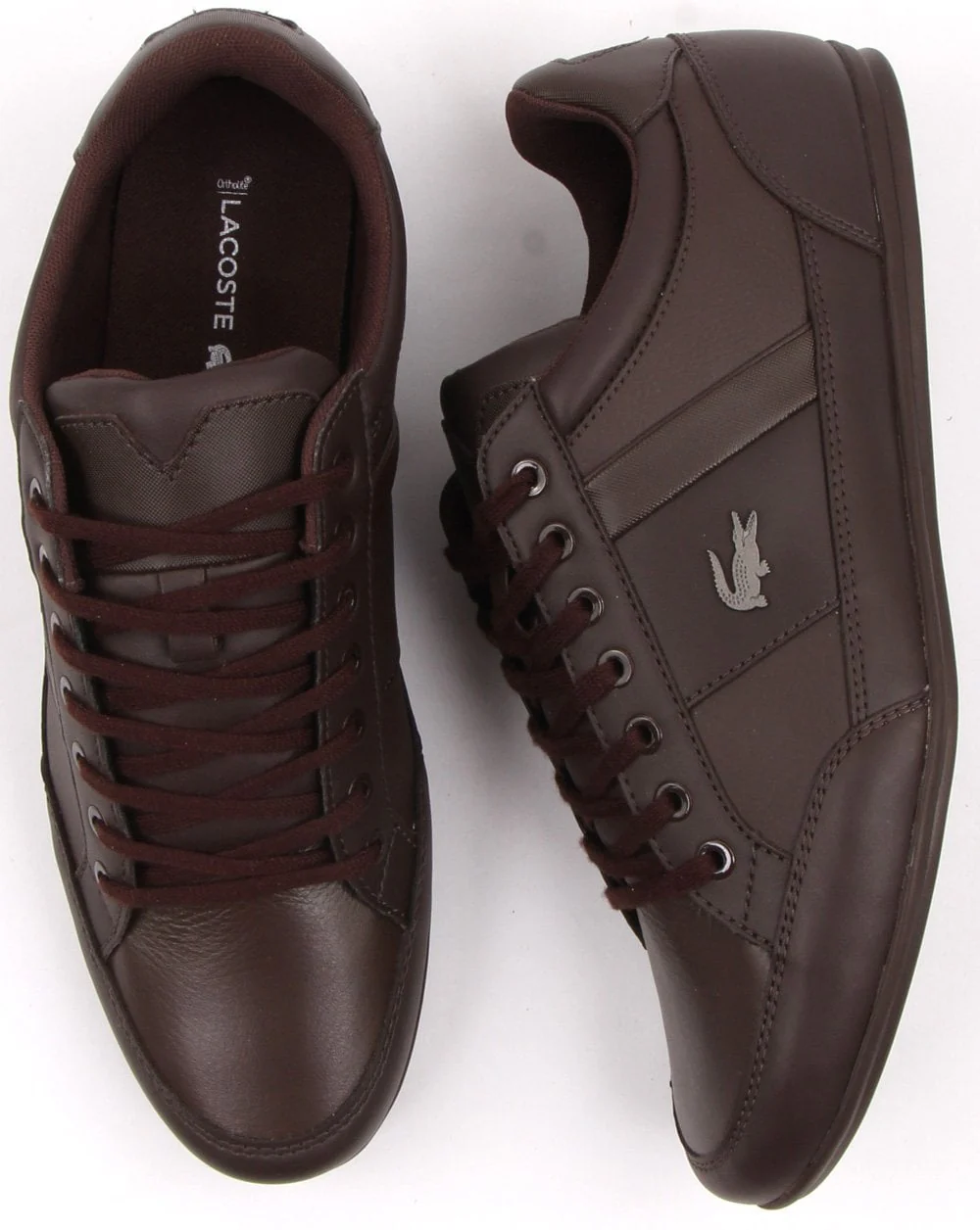 Lacoste Chaymon Trainer Dark Brown - Image 2