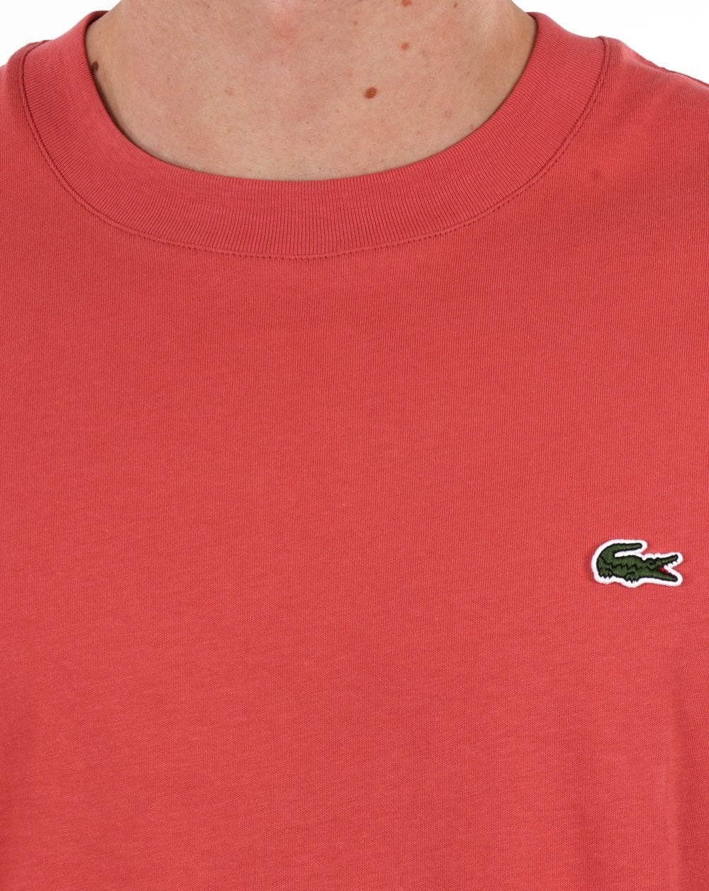 Lacoste Classic Fit Cotton Jersey T-shirt Sierra Red - Image 3