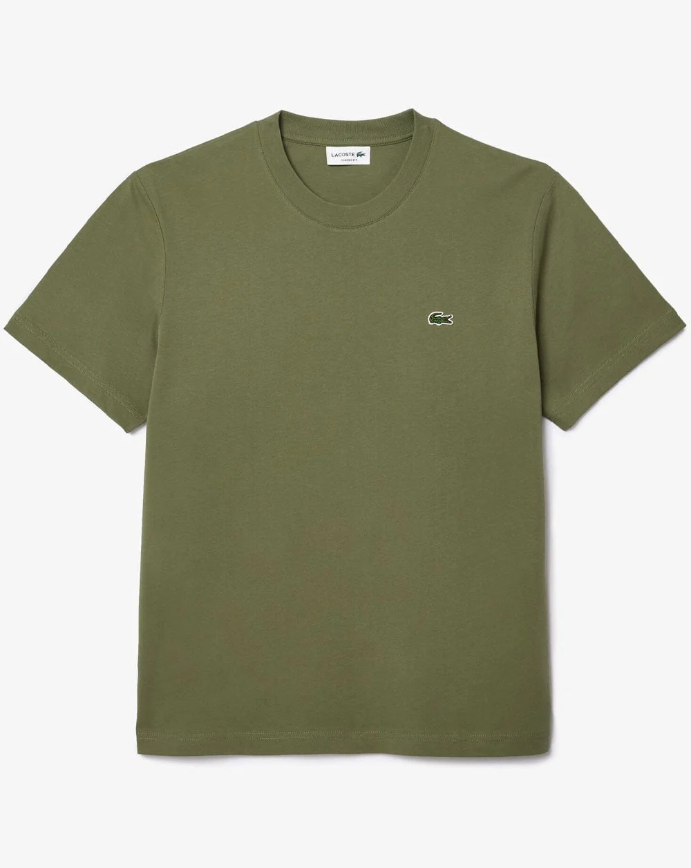 Lacoste Classic Fit T Shirt Khaki Green - Image 2