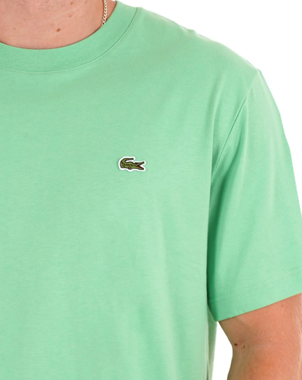 Lacoste Classic Fit T Shirt Lime Green - Image 2