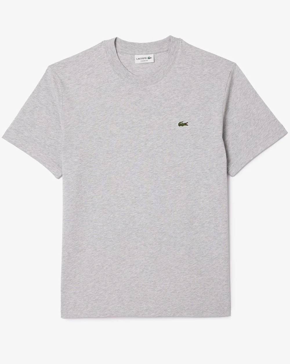Lacoste Classic Fit T Shirt Silver Chine - Image 2