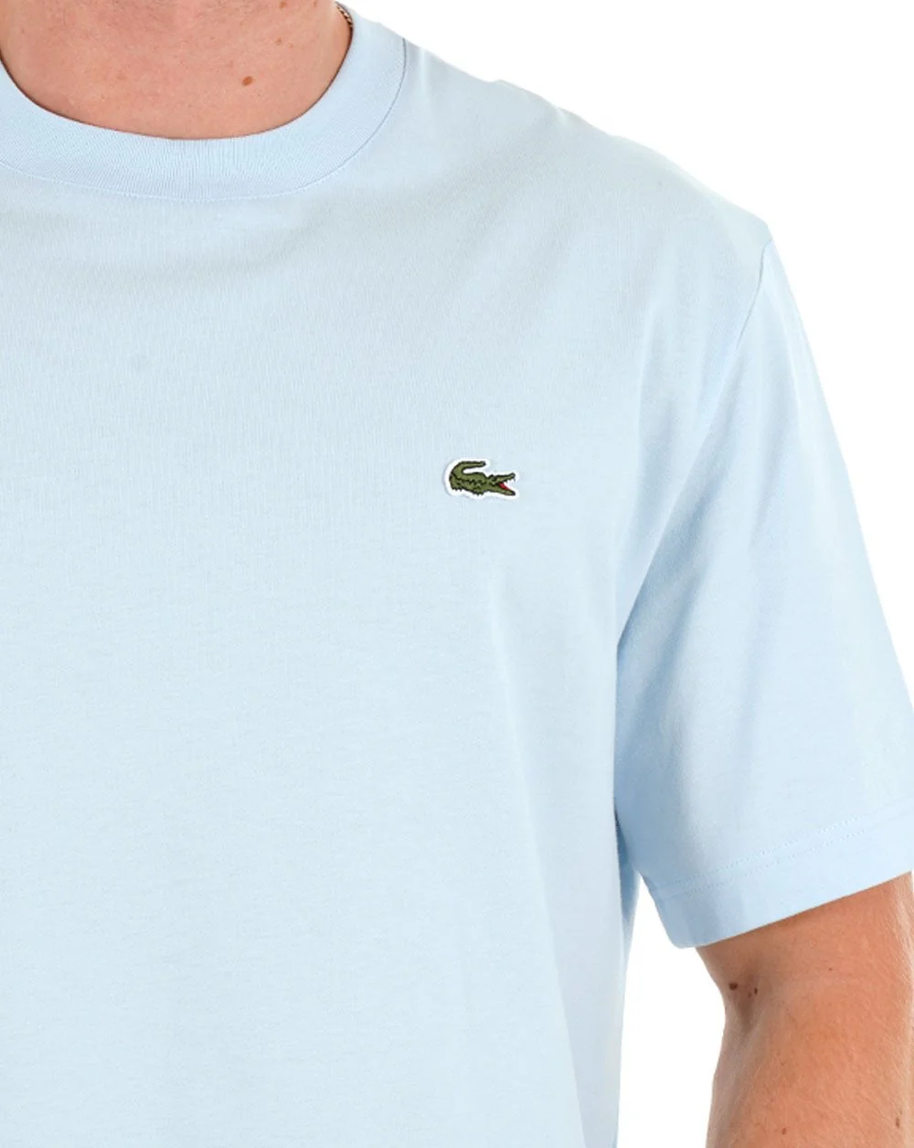 Lacoste Classic Fit T Shirt Sky Blue - Image 2