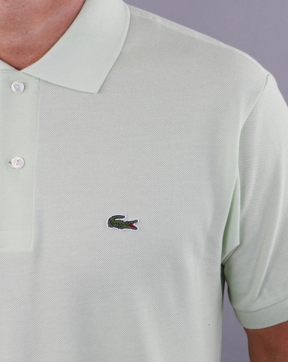 Lacoste Classic Pique Polo Shirt - soft green - Image 3