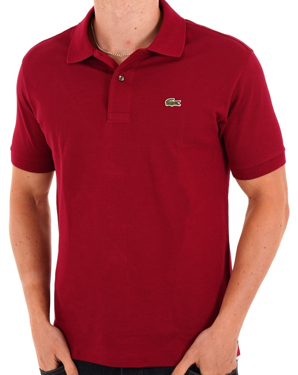 Lacoste Classic Polo Shirt Bordeaux - Image 3