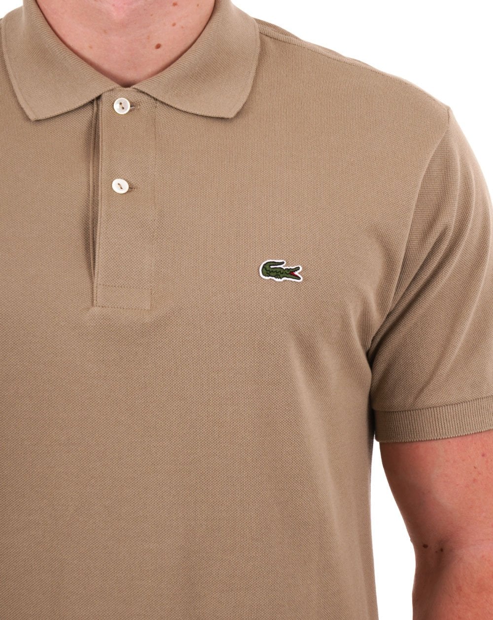 Lacoste Classic Polo Shirt Dark Sand - Image 2