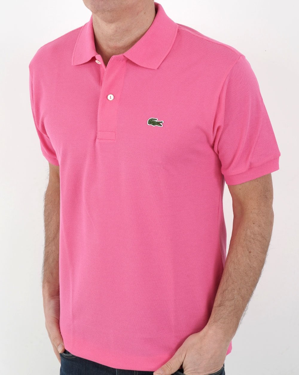Lacoste Classic Polo Shirt Hot Pink - Image 3