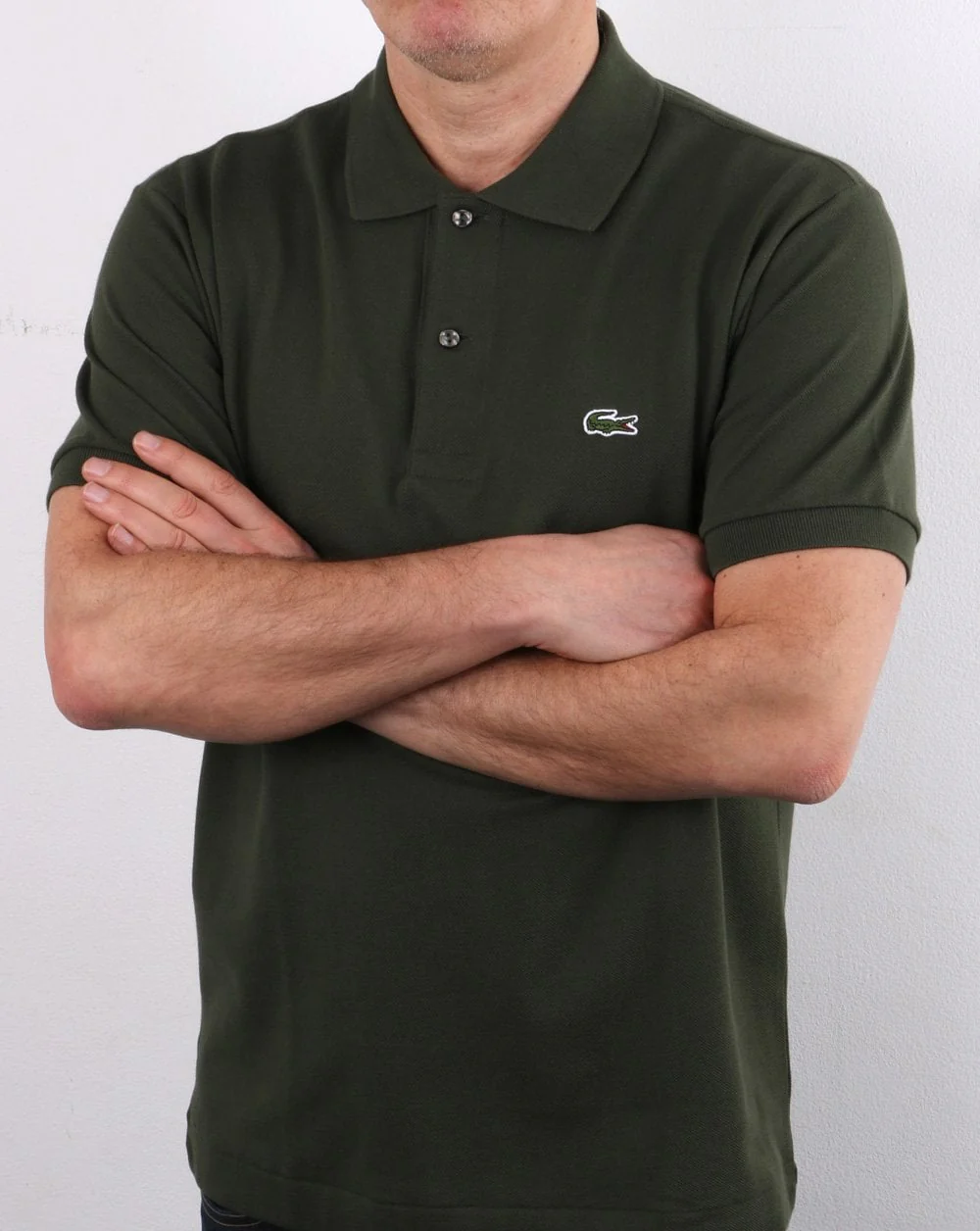 Lacoste Classic Polo Shirt Khaki Green - Image 4