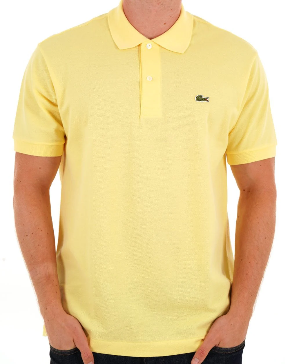 Lacoste Classic Polo Shirt Pastel Yellow - Image 3