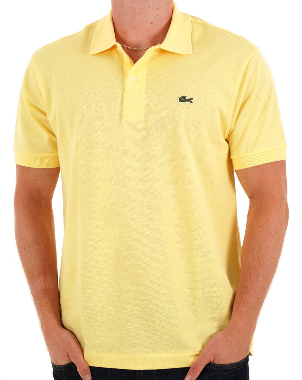 Lacoste Classic Polo Shirt Pastel Yellow - Image 4