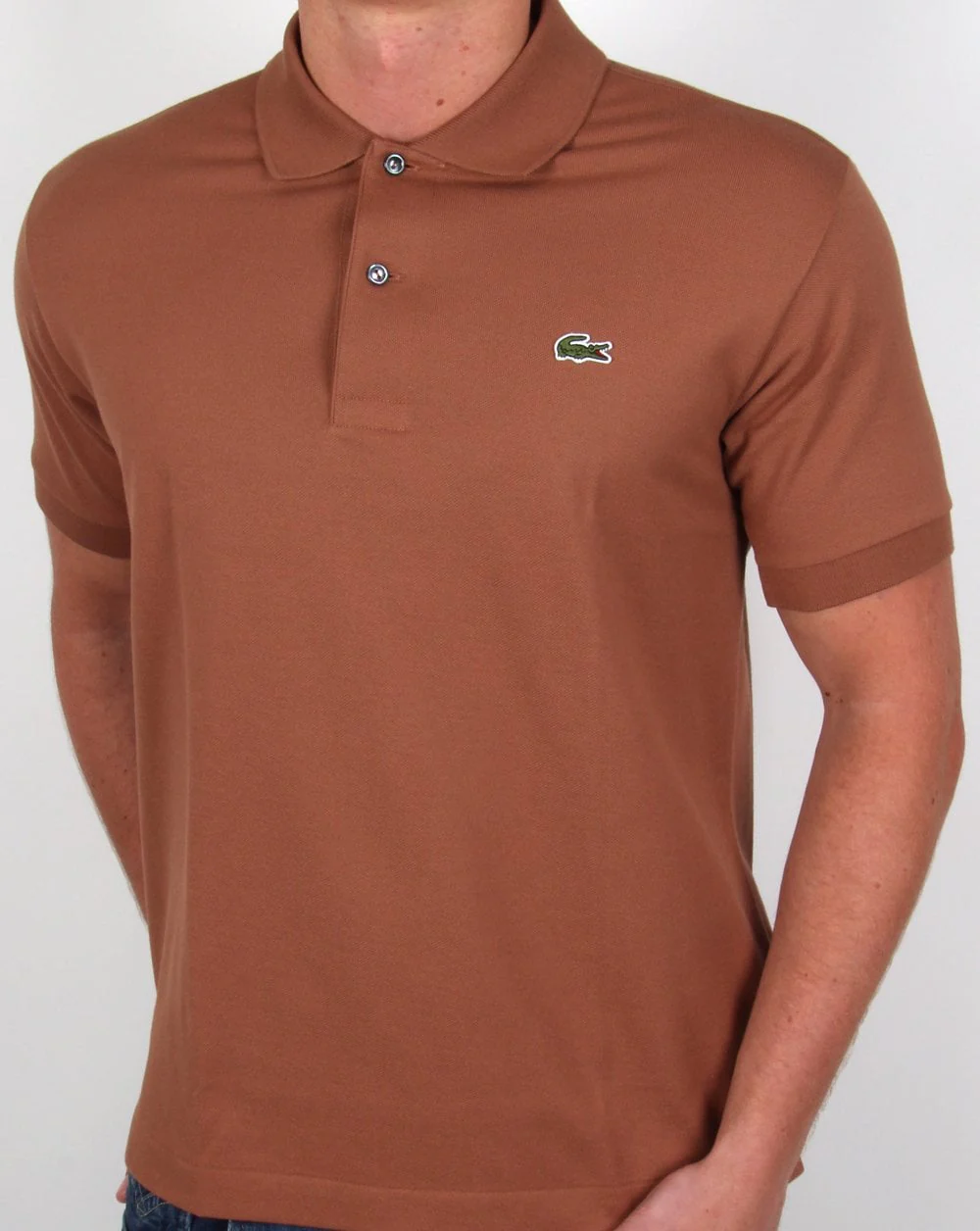 Lacoste Classic Polo Shirt Pecan Brown - Image 3