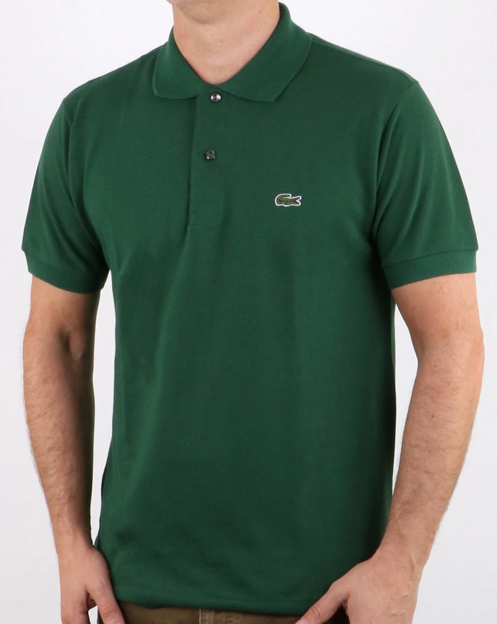 Lacoste Classic Two Button Polo Shirt Green - Image 3