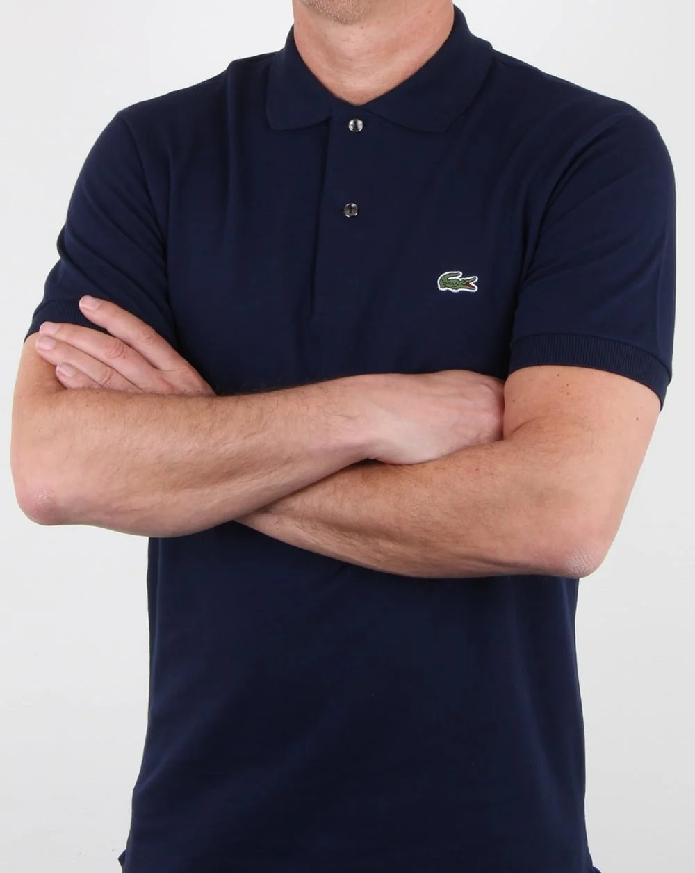 Lacoste Classic Two Button Polo Shirt Navy - Image 3