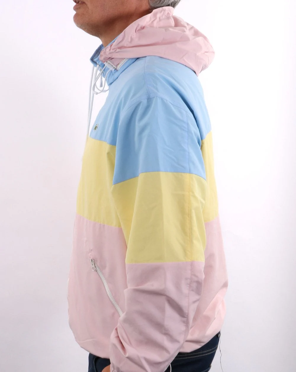 Lacoste Colour Block Jacket Sky Blue/Yellow/Pink - Image 5